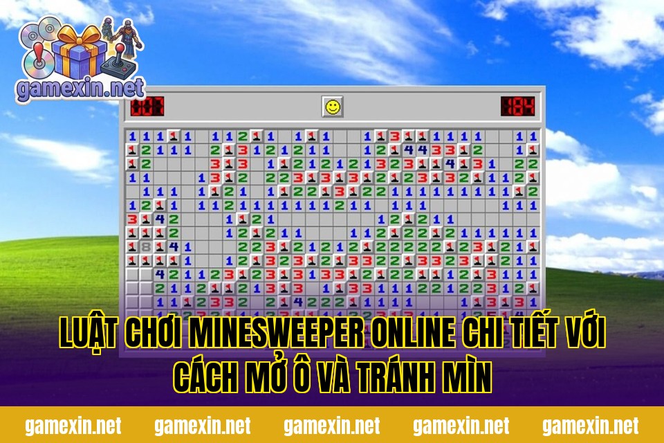 Luật chơi Minesweeper online chi tiết với cách mở ô và tránh mìn