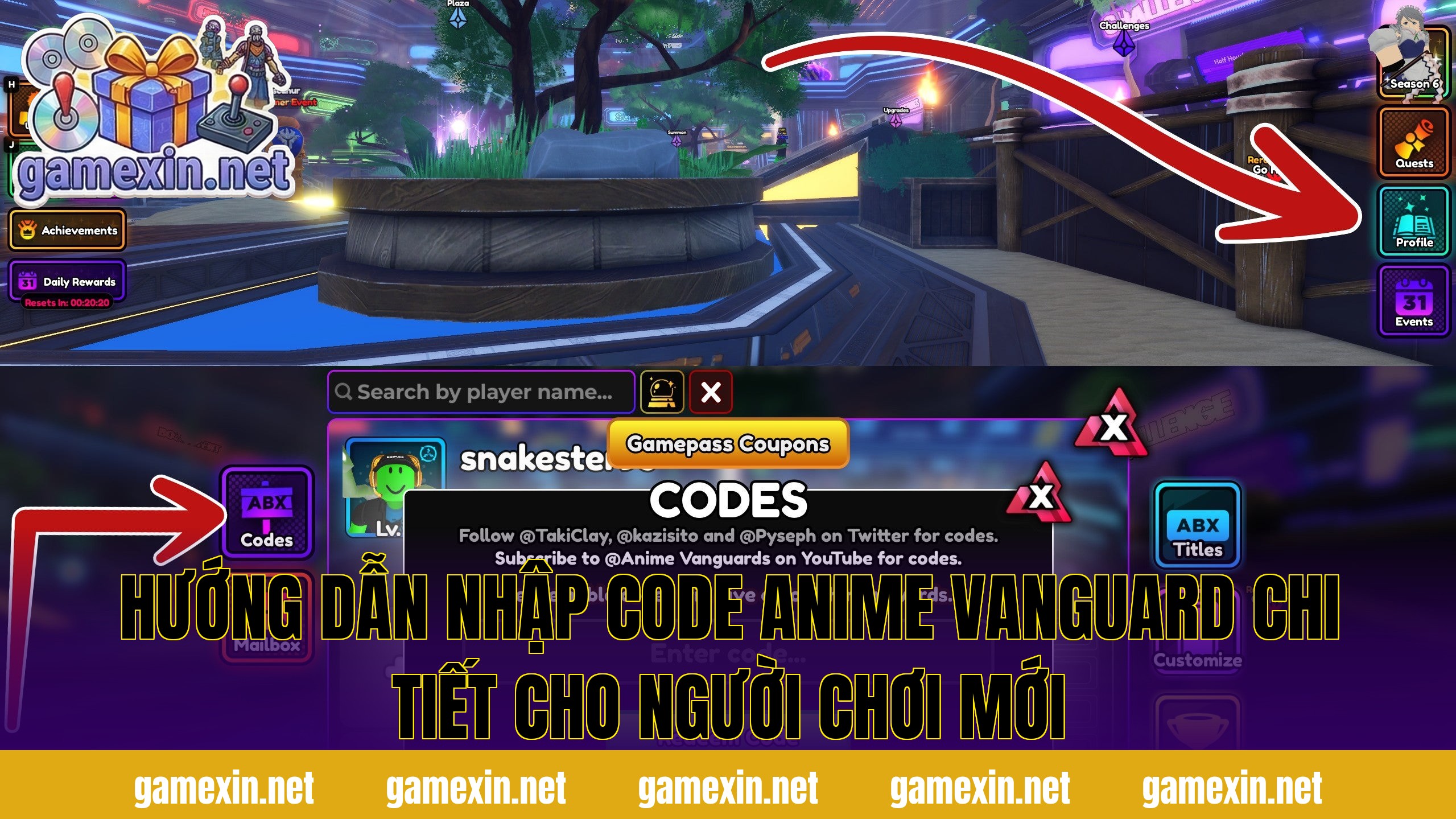 Hướng dẫn nhập code Anime Vanguard chi tiết cho người chơi mới