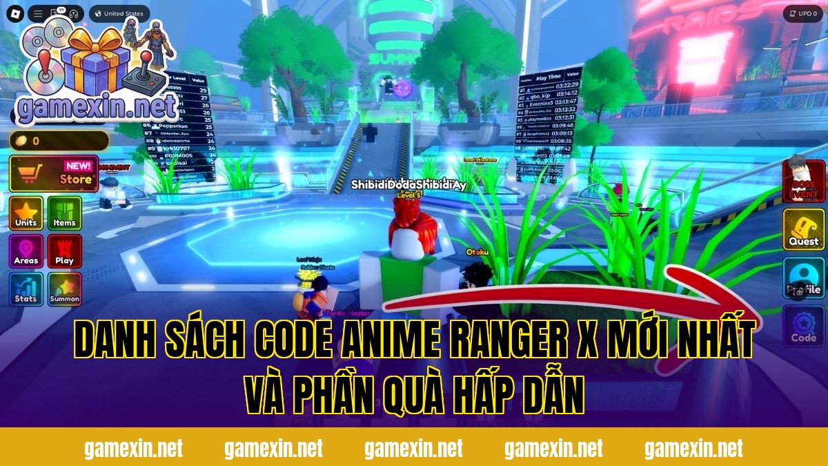 Danh sách code Anime Ranger X mới nhất và phần quà hấp dẫn