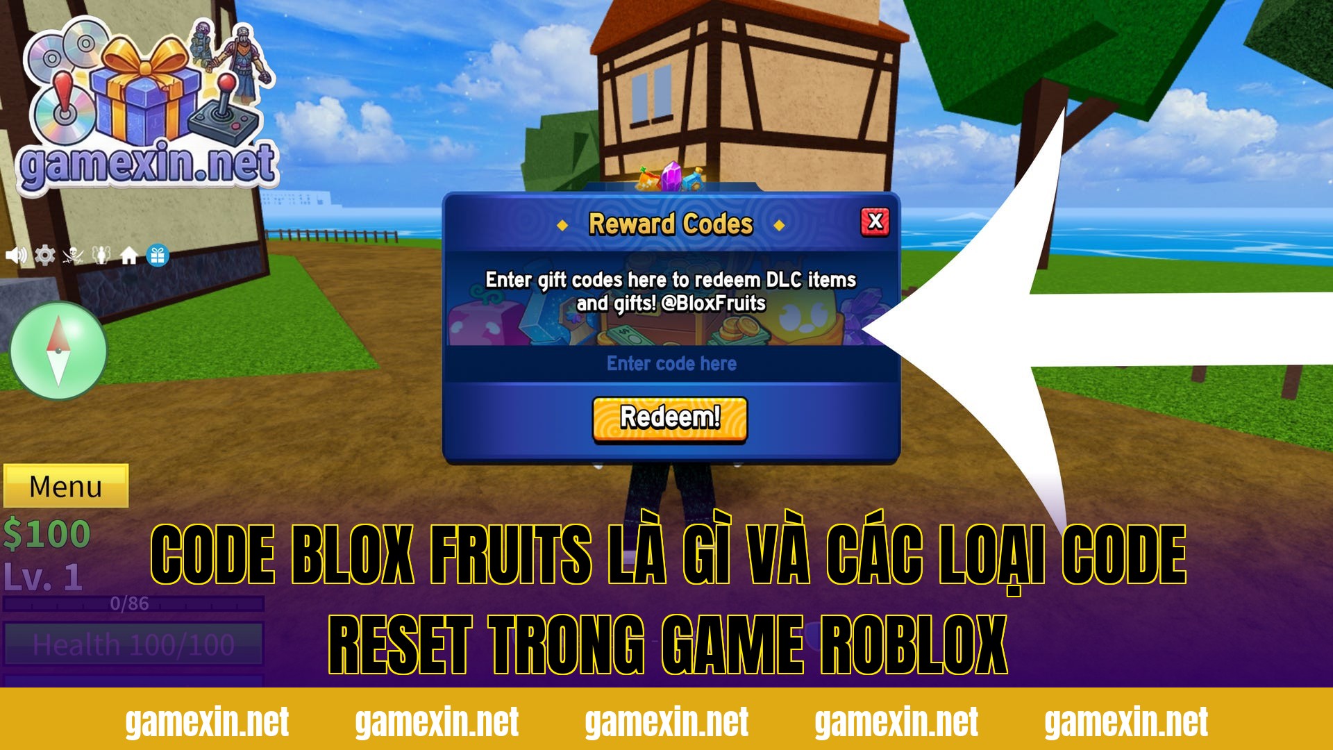 Code Blox Fruits là gì và các loại code reset trong game Roblox