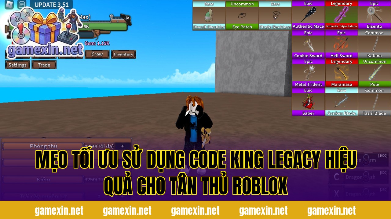 Mẹo tối ưu sử dụng code King Legacy hiệu quả cho tân thủ Roblox