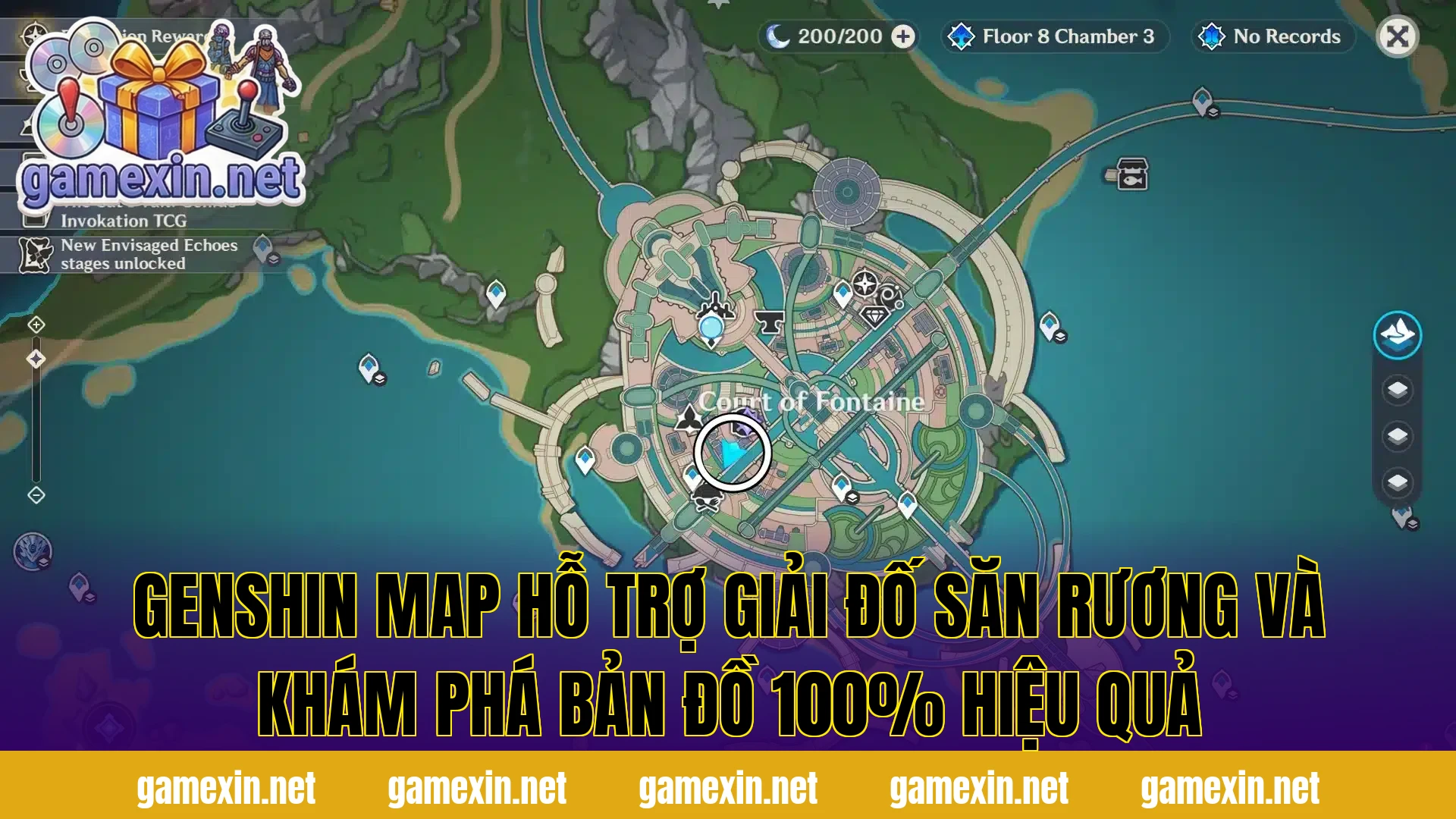 Genshin Map hỗ trợ giải đố săn rương và khám phá bản đồ 100% hiệu quả