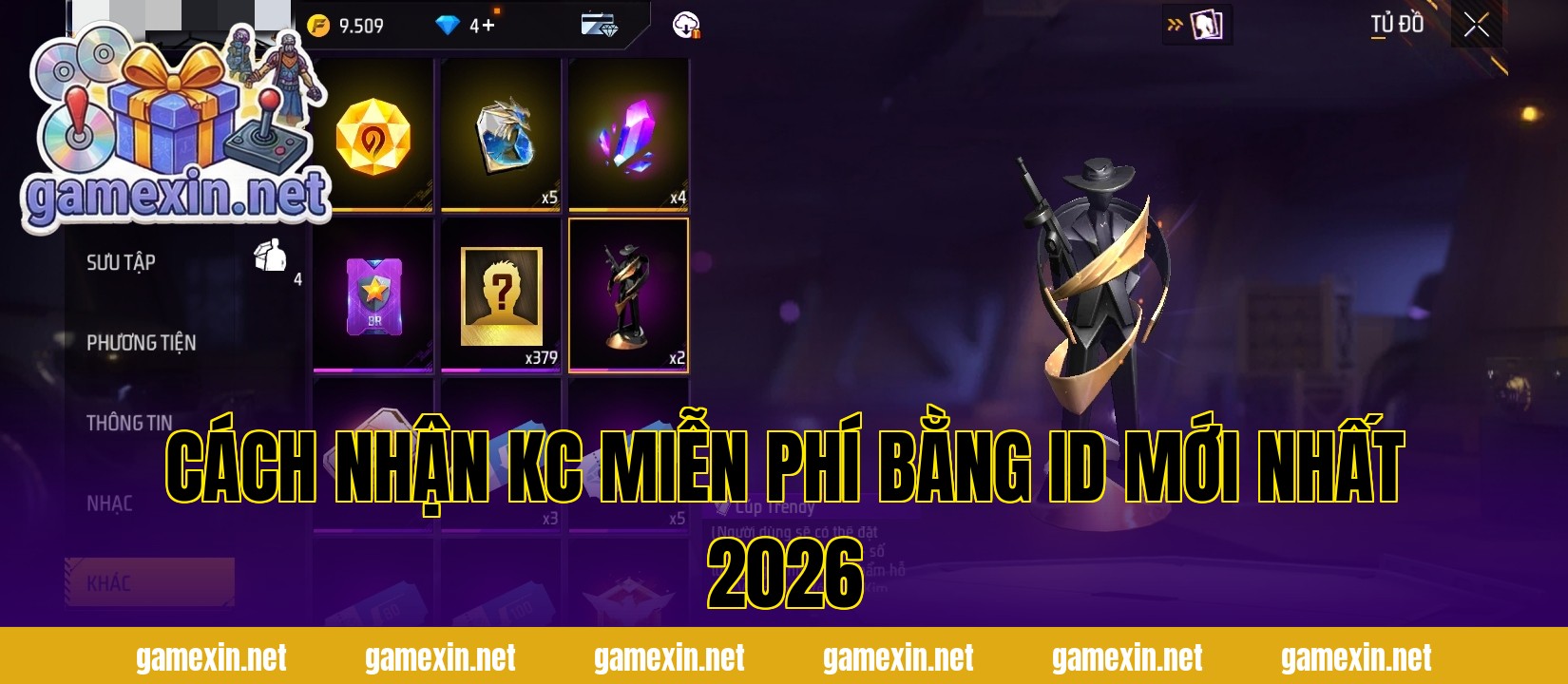 Cách Nhận KC Miễn Phí Bằng ID Mới Nhất 2026