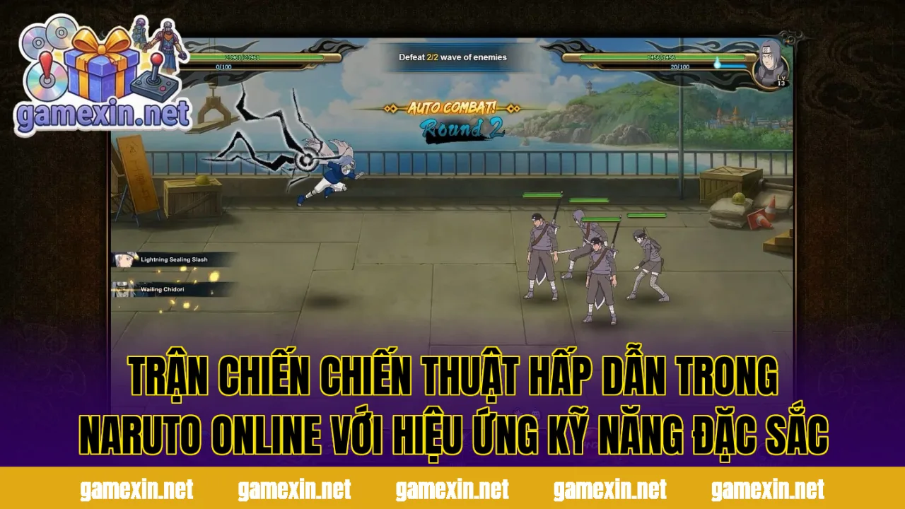 Trận chiến chiến thuật hấp dẫn trong Naruto Online với hiệu ứng kỹ năng đặc sắc